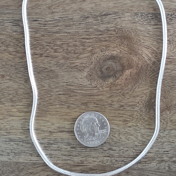 Silver Snake Chain Necklace - Picture 2 of 3